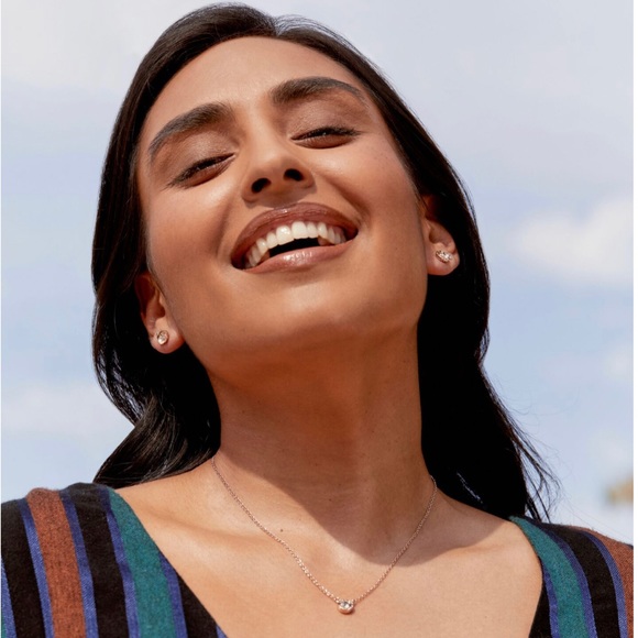 Coach Open Circle Necklace and Tea Rose Stud Earrings NWT - Picture 6 of 6